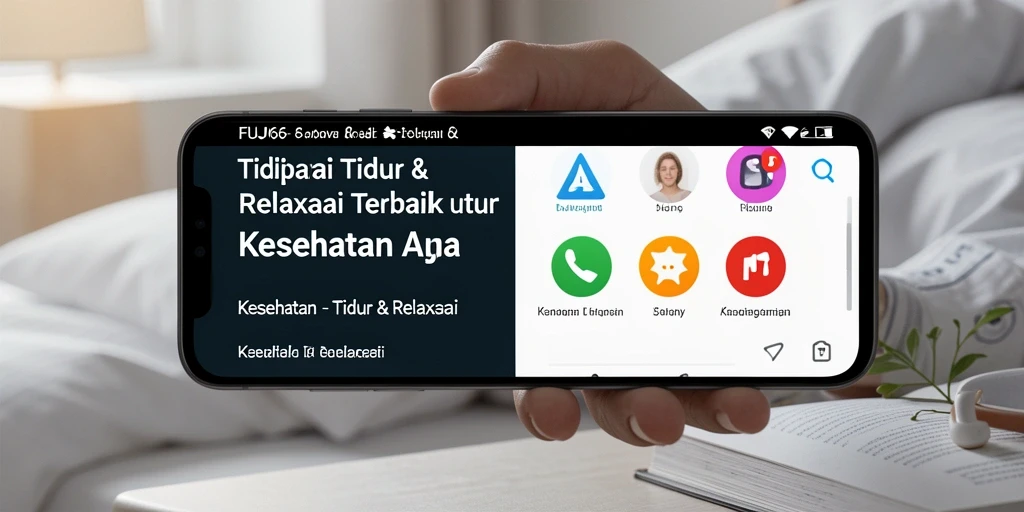 Antarmuka FUJI66 dengan fitur Tidur & Relaksasi yang menenangkan.