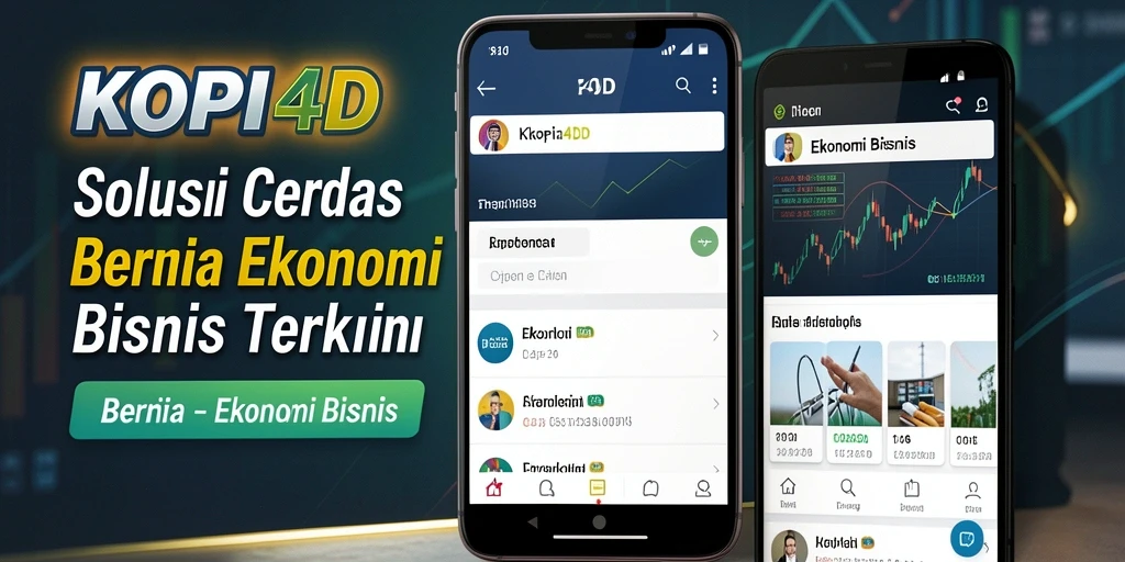Antarmuka KOPI4D menampilkan berita dan analisis ekonomi dengan jelas.