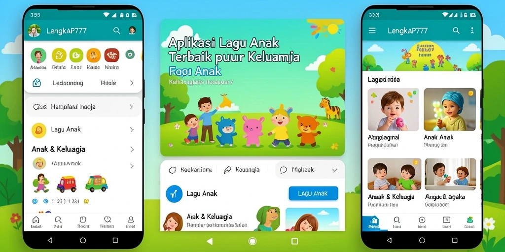 Tampilan antarmuka LENGKAP777 yang ceria dan ramah anak.
