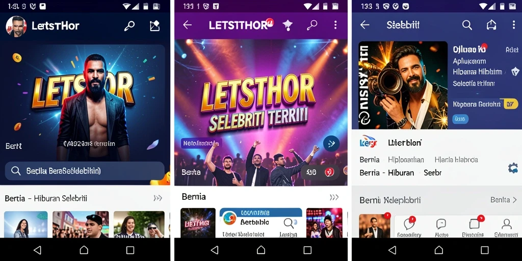 Antarmuka LETSTHOR yang modern dan ramah pengguna.