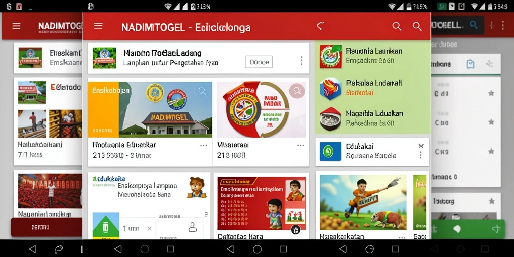Tampilan antarmuka NADIMTOGEL yang informatif dan menarik.