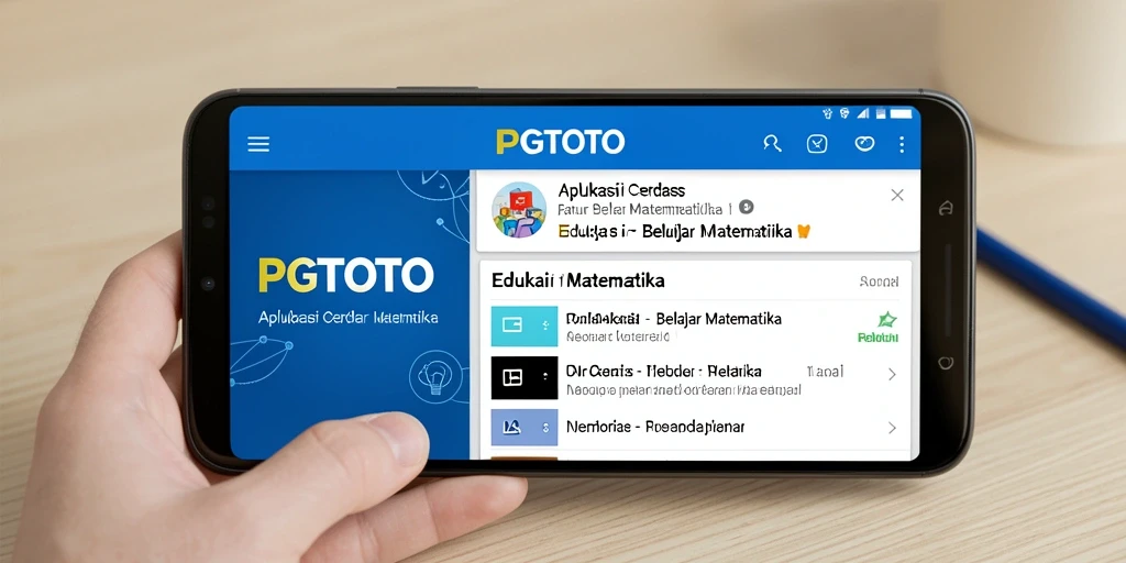 Antarmuka PGTOTO yang menarik dan interaktif untuk Belajar Matematika.