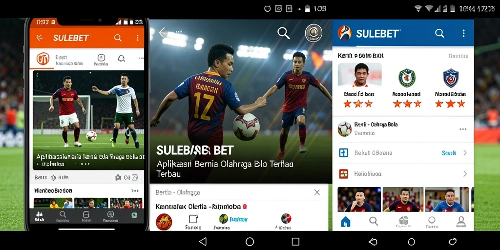 Antarmuka SULEBET yang modern dan informatif tentang Olahraga Bola.