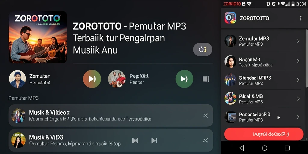 Tampilan antarmuka ZOROTOTO yang modern dan intuitif.